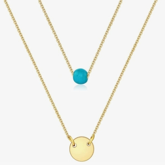 Bestelly 14k Gold Plated Layered Necklace - Picture 1 of 7